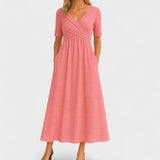 Aline – Ležérní Šaty s Kříženým Pasem