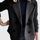 Tereza – Kabát s Pletenými Rukávy