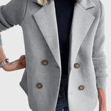 Tereza – Kabát s Pletenými Rukávy