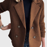 Tereza – Kabát s Pletenými Rukávy