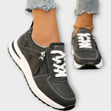 Bianca - Metalické Tenisky s Zipem