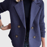 Tereza – Kabát s Pletenými Rukávy