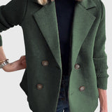 Tereza – Kabát s Pletenými Rukávy