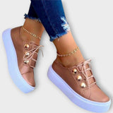 Martina - Casualní Tenisky s Kovovými Detaily