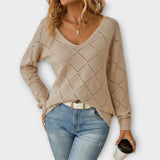 Veronika – Pletená Halenka do V