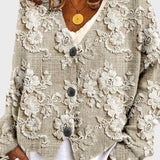 Milorada – Kardigan s Květinovou Výšivkou