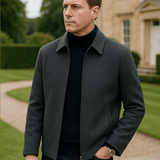 Sachsen – Minimalistický vlněný kabát