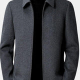 Sachsen – Minimalistický vlněný kabát