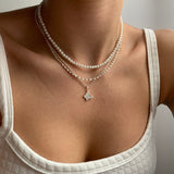 Eliška - Dvojité kroucené náhrdelník