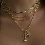 Eliška - Dvojité kroucené náhrdelník