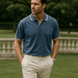 Luboš – Černé polo s véčkovým výstřihem