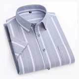 Jiri – Ležérní Pruhovaná Košile s Krátkým Rukávem