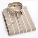 Jiri – Ležérní Pruhovaná Košile s Krátkým Rukávem