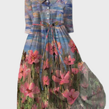 Hana - Malované zahradní šaty