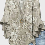 Ilona – Vyšívaná Halenka s Volány