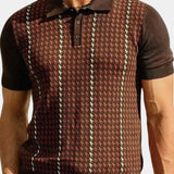 Svatoslav – Pánské polo s pepitovým vzorem