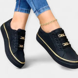 Julia - Tenisky s Zlatými Detaily