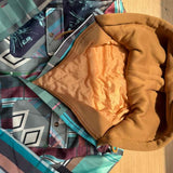 Radim – Prošívaná Kostkovaná Bunda s Kapucí