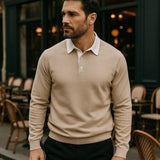 Dalibor – Pánské kontrastní polo s dlouhým rukávem