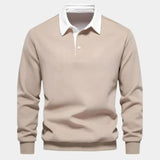 Dalibor – Pánské kontrastní polo s dlouhým rukávem