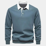 Dalibor – Pánské kontrastní polo s dlouhým rukávem