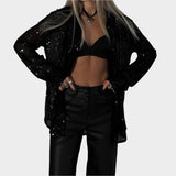 Natálie - Blůza s flitry na večírek