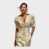 Ilona – Košilové Midi Šaty