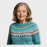 Zofia – Etnický Pletený Svetr