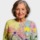 Alina – Pletený Svetr Květinový