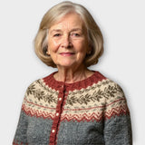 Helga – Pletený Svetr s Knoflíky